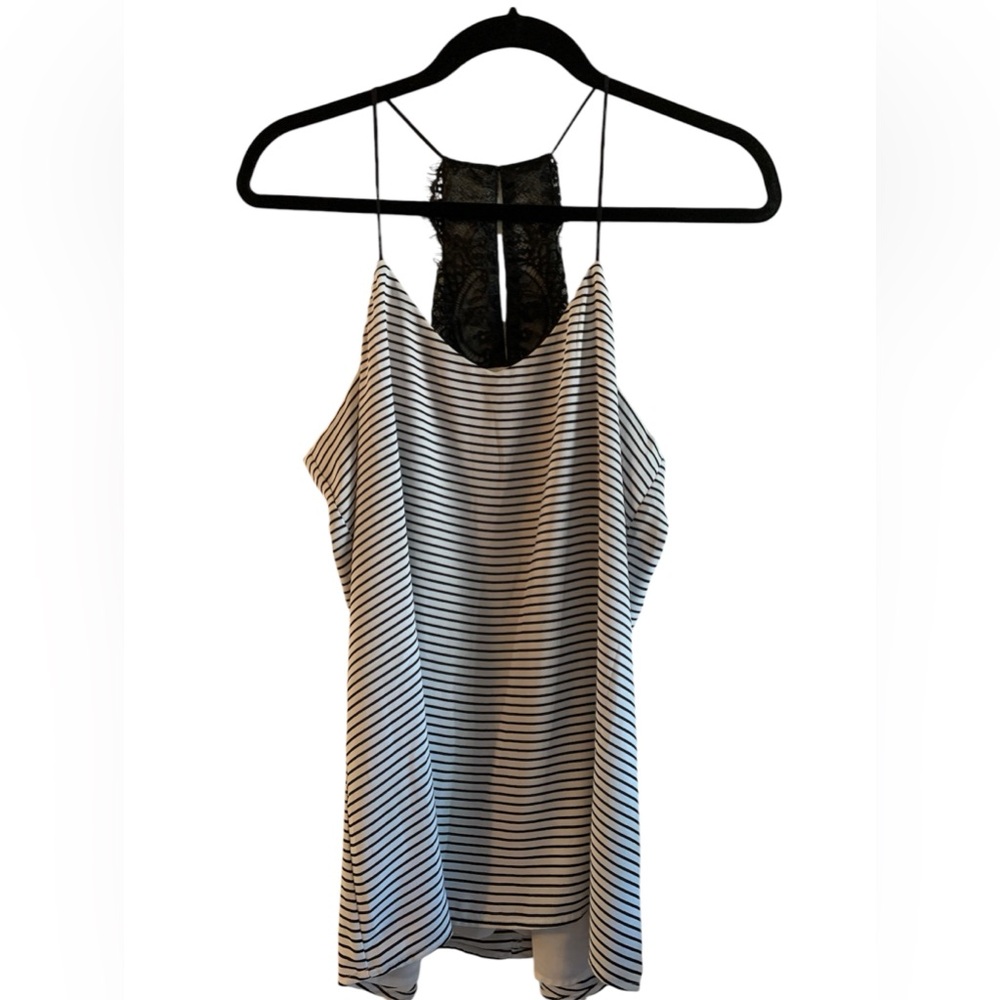Express black and white stripe cami NWOT